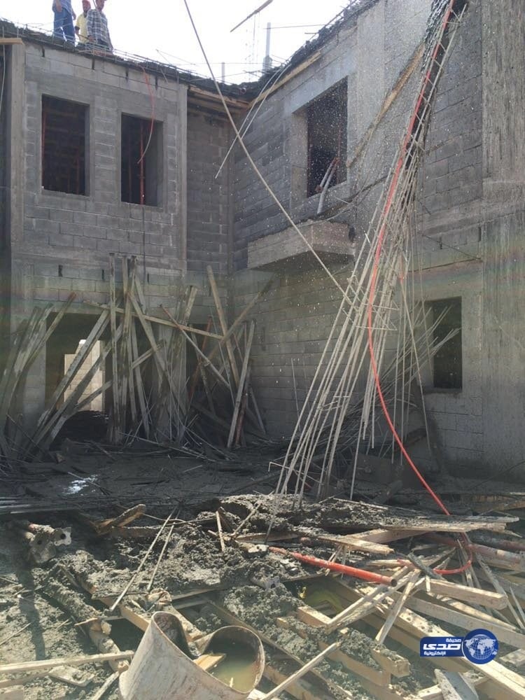 اصابة 5 اشخاص اثر اِنهيار جزئيّ  في الرس