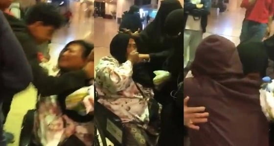 بالفيديو .. لحظات مؤثرة لأسرة تودع عاملة بعد 33 عاما من خدمتهم