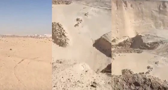 بالفيديو.. خطر يهدد السائقين بمنطقة شرق الرياض