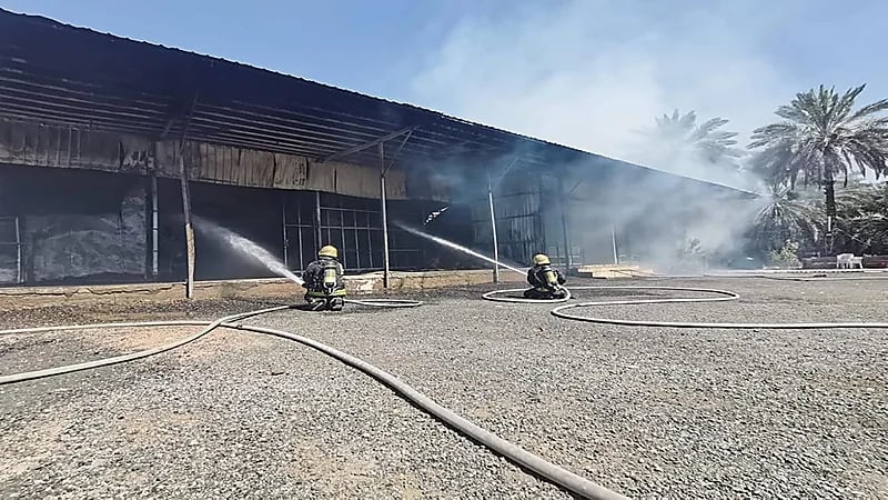 إصابة شخص إثر نشوب حريق في مزرعة بالمدينة المنورة
