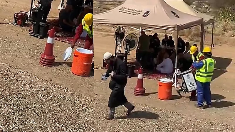 دورية أمن الطرق ووحدة الطوارئ تنقذ حجاج أردنيين خلال عودتهم لديارهم .. فيديو