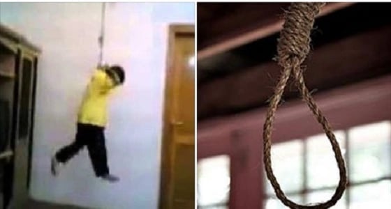 أب يعاقب ابنه بالشنق