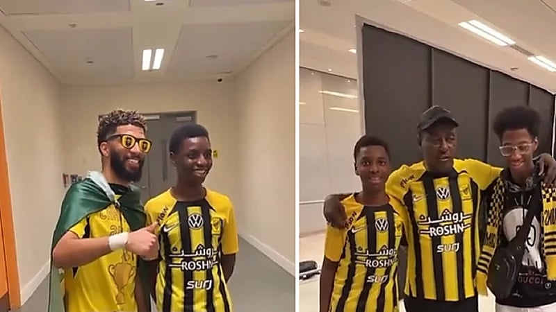 نجل محمد نور يظهر بقميص الاتحاد .. فيديو