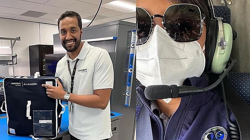 رائدا الفضاء السعوديان يشاركان لحظاتهما الأخيرة على الأرض قبل الانطلاق للفضاء