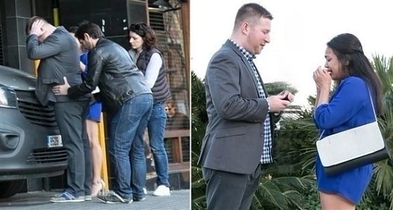 عملية اعتقال تنتهي بعرض زواج رومانسي