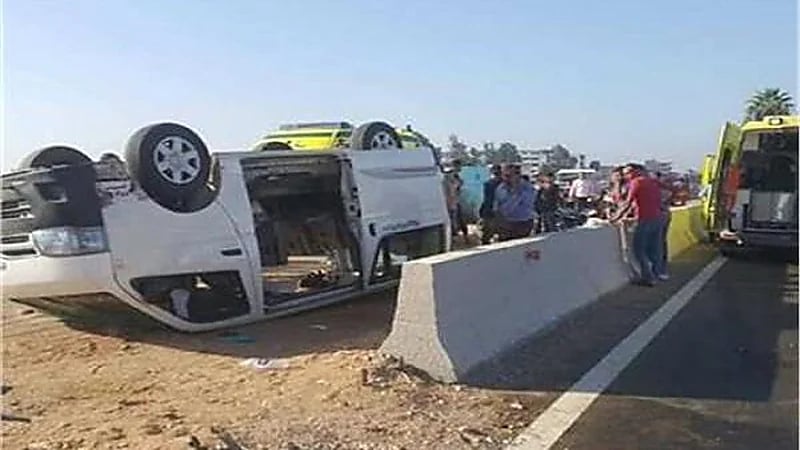 اختلال عجلة القيادة يتسبب في حادث تصادم وإصابة 7 أشخاص