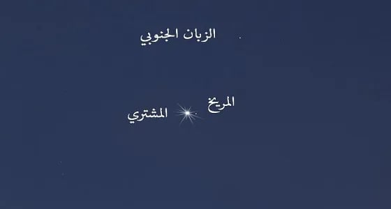 الجمعية الفلكية: المريخ يقترن بالمشتري الأحد القادم