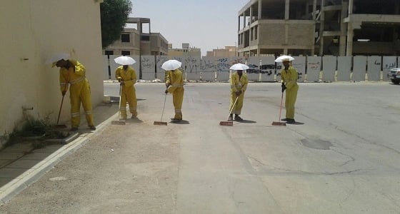 بالصور.. أمانة الرياض ترفع 15 ألف طن نفايات الشهر الماضي