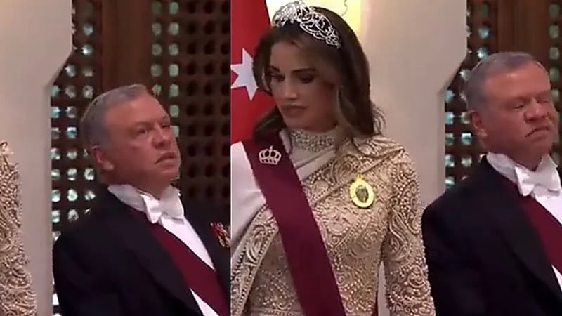 ملك الأردن يتعرض لإعياء شديد عقب نهاية حفل زفاف ولي العهد.. فيديو