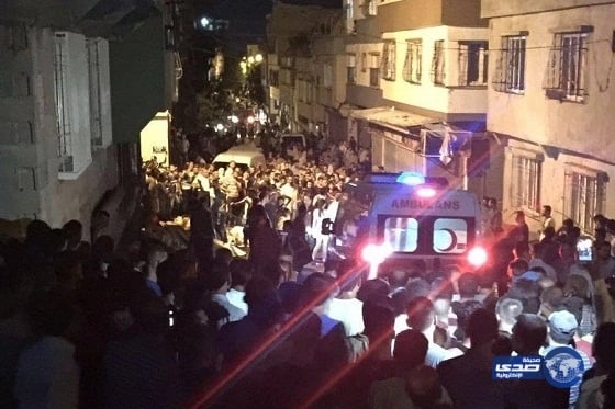 شاهد بالفيديو..المشاهد الأولي للتفجير الذي استهدف صالة أفراح بـ"تركيا "وتسبب في مقتل  22 شخصًا وإصابة 94 آخرين