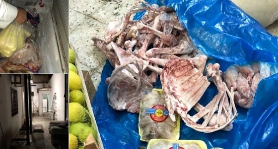 بالصور.. ضبط بدروم سكني يستخدم في تحضير الوجبات لأحد المطاعم بالمدينة