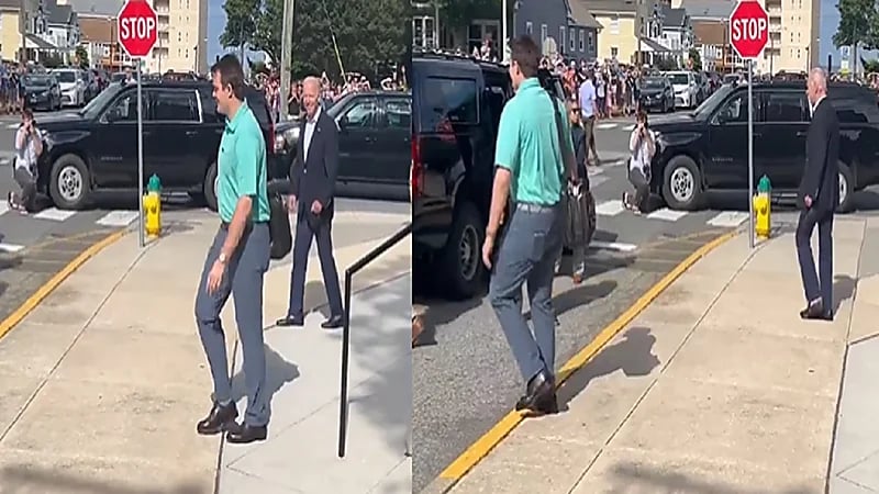 بالفيديو.. بايدن يقفز بعد سؤال طرحته صحفية عن صحته