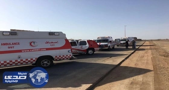 3 وفيات و4 إصابات في حادث انقلاب مروع على طريق جدة ينبع