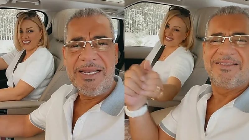 مصطفى الآغا يظهر في فيديو طريف مع زوجته