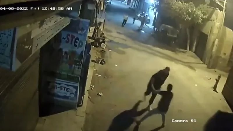 بالفيديو.. كاميرات مراقبة ترصد لحظة مقتل شاب على يد آخر بساطور