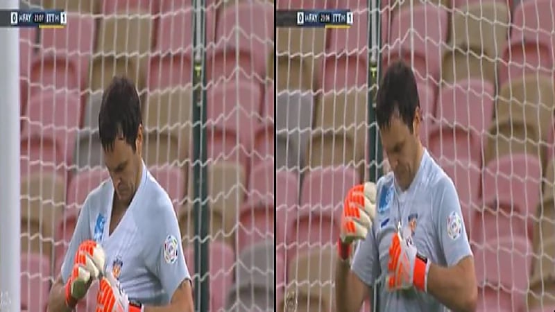 جستنيه: كيف يُسمح لحارس الفيحاء ارتداء سلسلة برقبته!