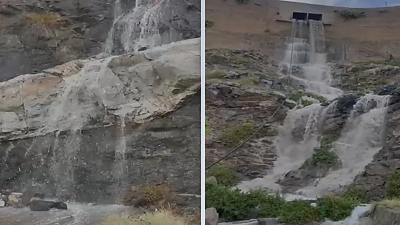 شلالات جبل الهدا ورهجان بمكة والطائف .. فيديو