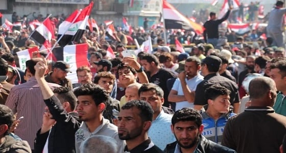 مظاهرة احتجاجية تجتاح كربلاء ضد إيران