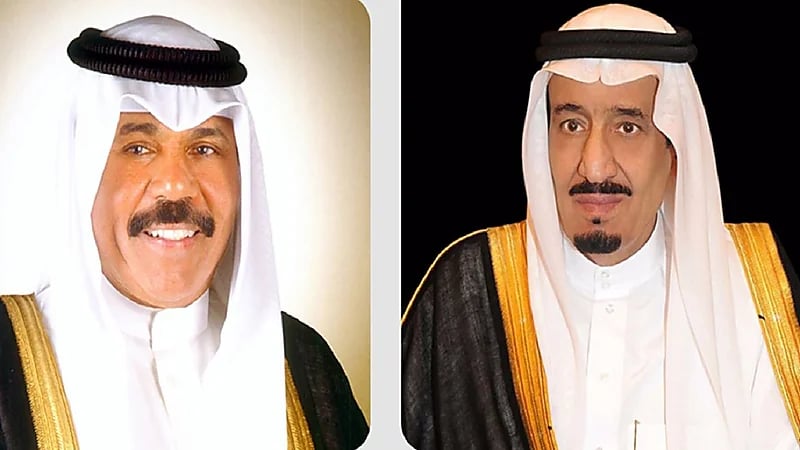 القيادة الكويتية تهنئ خادم الحرمين الشريفين بنجاح موسم الحج