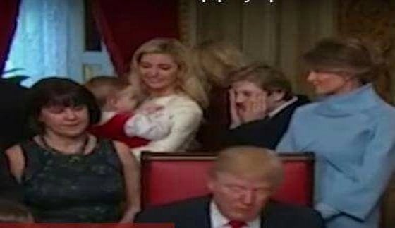 فيديو طريف لنجل ترامب يحقق ملايين المشاهدات