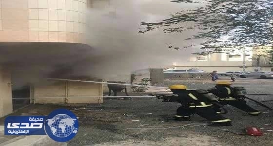 ⁠⁠⁠⁠⁠اخلاء عمارة سكنية جراء حريق في مستودع مخالف بالطائف