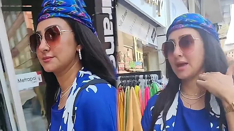 حبيب غلوم يمازح زوجته في السوق: تدور الخلاقين.. فيديو