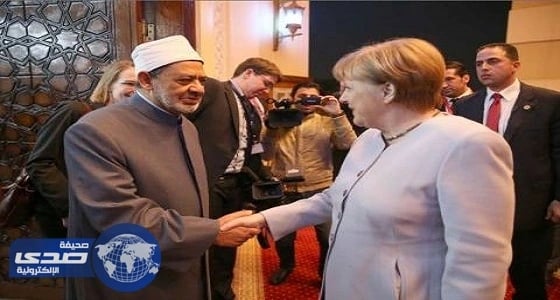 أنجيلا ميركل تلتقى مع شيخ الأزهر