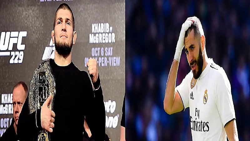 بالفيديو.. بطل الفنون القتالية حبيب نور يتحدى كريم بنزيما