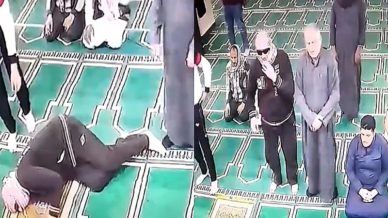 لحظات مهيبة لوفاة مصلٍّ أثناء أدائه الصلاة.. فيديو