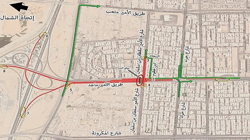 مرور جدة يعلن عن إغلاق طريق الأمير ماجد