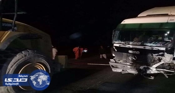 بالصور.. مصرع مواطن في حادث تصادم على طريق بحر أبو سكينة الحريضة