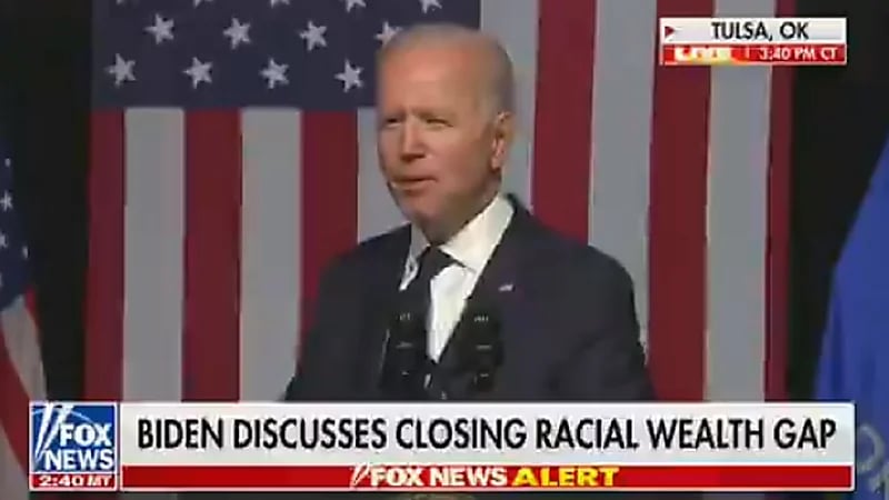 بالفيديو.. " بايدن " يثير غضب الأمريكيين بسبب تصريح عنصري عن البشرة السوداء