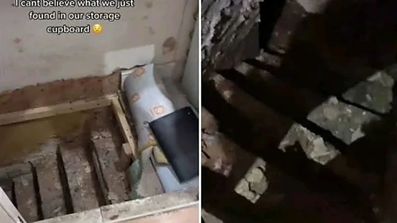 امرأة تعثر بالمصادفة على قبو مرعب أسفل منزلها
