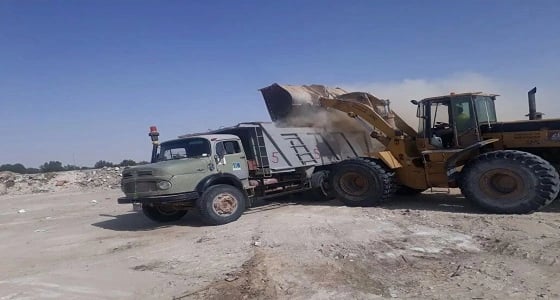 إزالة نحو 15 ألف متر أنقاض ومخلفات بجوف بني هاجر