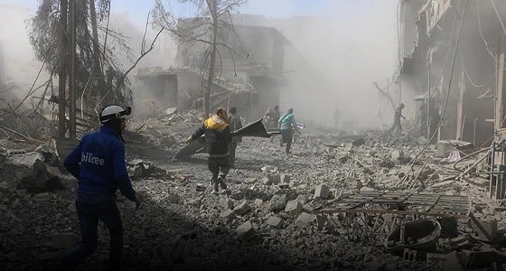 المرصد السوري: ارتفاع عدد قتلى المدنيين في الغوطة إلى 710 شخصا