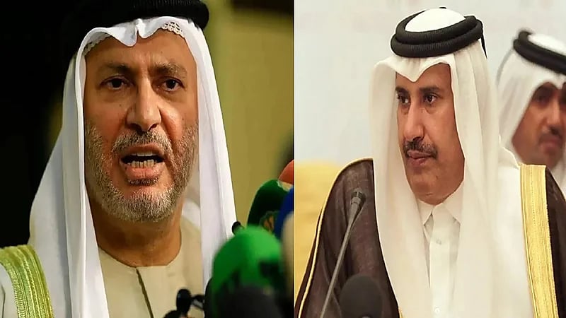 تراشق غير مباشر بين حمد بن جاسم وقرقاش بسبب ما يجري بالسودان
