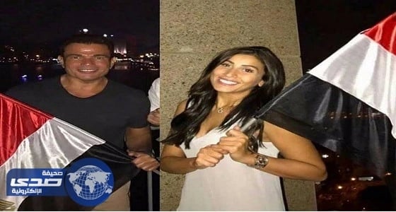 عمرو دياب يكشف حقيقة الفيديو مع دينا الشربيني