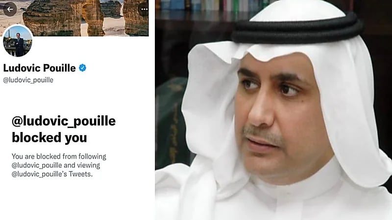 "الفراج" للسفير الفرنسي بالرياض بعد حظر حسابه:"من يُحاضر علينا عن الحريّات لا يتحمل رأي آخر"