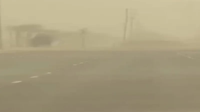 شاهد.. أجواء غبارية في الأحساء 