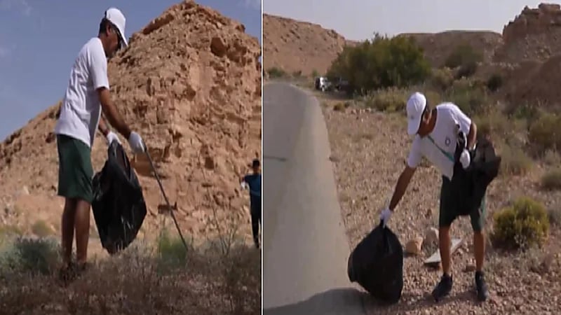 مواطن يتطوع لتنظف الأماكن العامة والمنتزهات طيلة 31 عاما .. فيديو