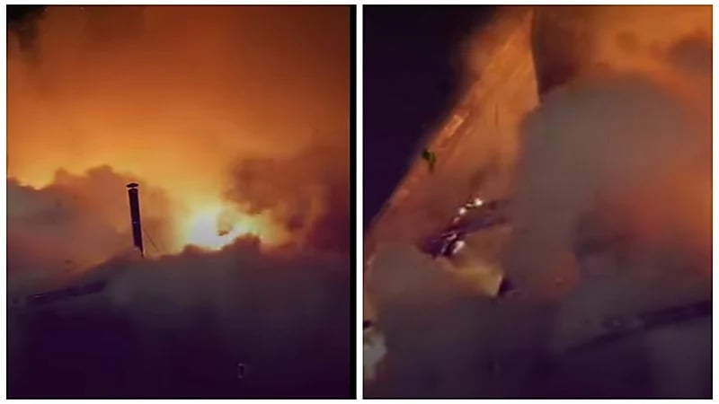 حريق مريب بقرية يتجدد كلما انطفأ.. فيديو