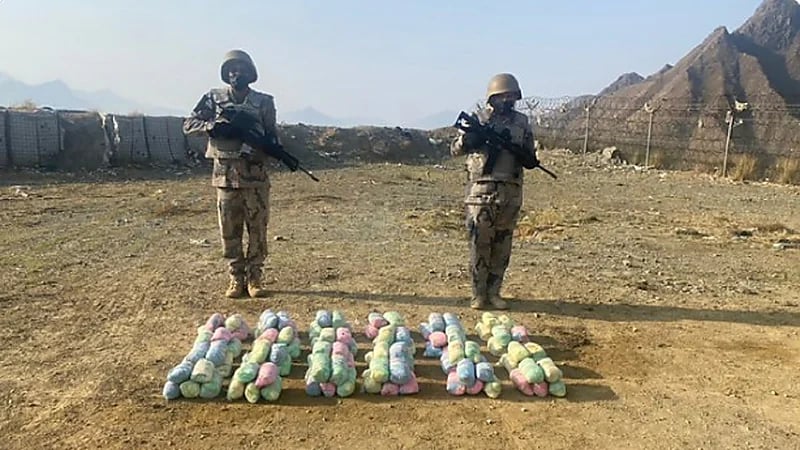 إحباط تهريب 60 كجم من القات في الحرث