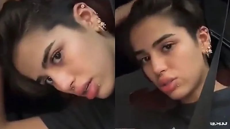 التيك توكر ميثان تبكي وتشتكي من نتيجة قص شعرها عند حلاق رجالي .. فيديو