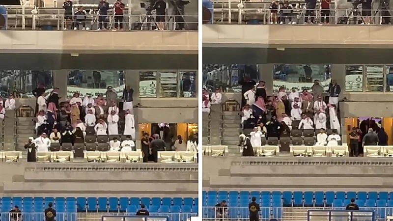 الأمير الوليد بن طلال يحتفل بهدف الهلال الثاني .. فيديو