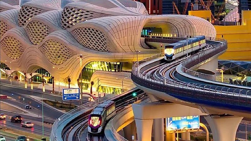 بدء تشغيل محطتين على المسار البرتقالي بقطار الرياض