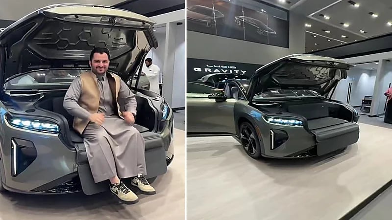 الخالدي يكشف أبرز مواصفات سيارة "لوسيد جرافيتي" أول SUV من لوسيد.. فيديو