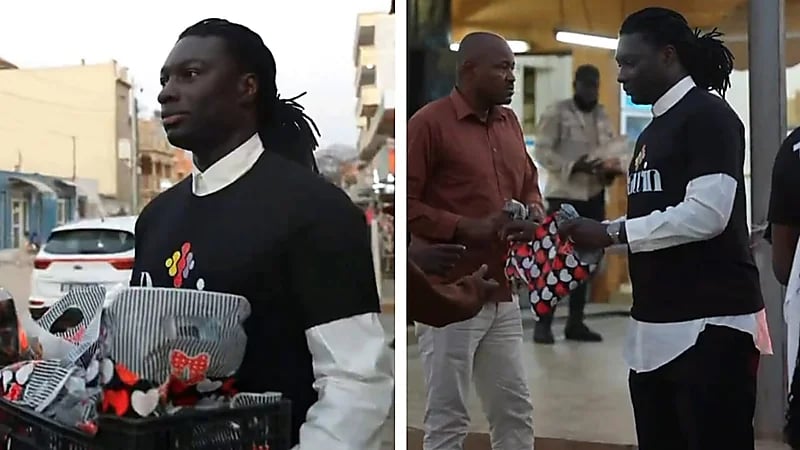 غوميز يوزع سلال إفطار في السنغال .. فيديو