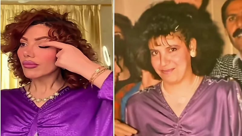 بفستان والدتها البنفسجي.. فتاة تُحيي ذكرى والدتها بارتداء فستان خطوبتها بعد سنوات