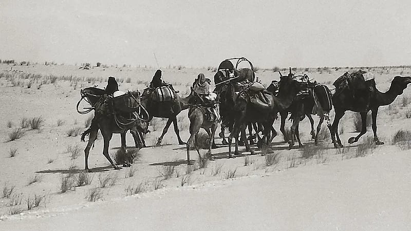 لقطات من البادية بين مدينتي الرياض و الدمام قبل 50 عام