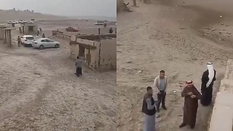 بلدة عراقية تظهر بعد 54 عامًا من الغرق بسبب جفاف بحيرة .. فيديو